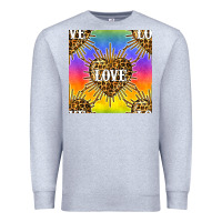 Heather Grey Pride lgbtq leopard love heart seamless pattern Premium Sweatshirt - BundleAndBundleShop