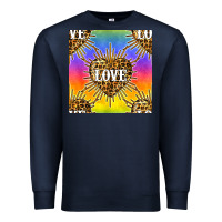Navy Pride lgbtq leopard love heart seamless pattern Premium Sweatshirt - BundleAndBundleShop