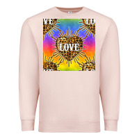 Pale Pink Pride lgbtq leopard love heart seamless pattern Premium Sweatshirt - BundleAndBundleShop