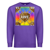 Purple Pride lgbtq leopard love heart seamless pattern Premium Sweatshirt - BundleAndBundleShop