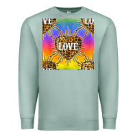 Seafoam Pride lgbtq leopard love heart seamless pattern Premium Sweatshirt - BundleAndBundleShop