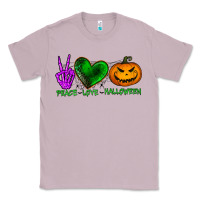 Lilac peace love halloween Classic Tee - BundleAndBundleShop