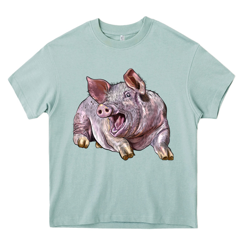 Landrace Pig Heavy Core Tee by LillyAllenDesigns | Teevron