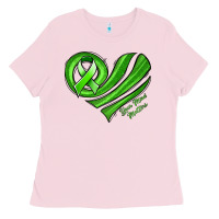 Bubblegum Pink mental health awareness heart Ladies Tee - Jasminsmagicworld