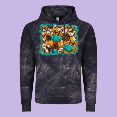 Fall Pumpkin Distressed Background Vintage Hoodie Designed By Bundleandbundleshop