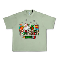 Oil Green teacher Christmas Urban Heavy Tee - JahusDesignShop