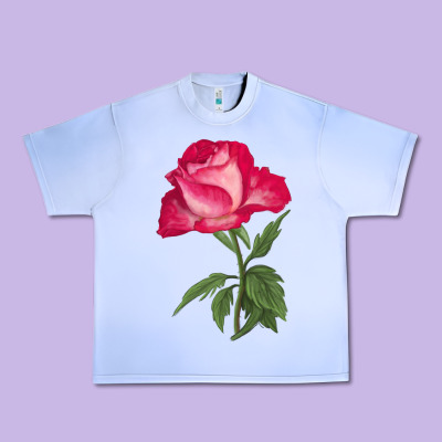 Love At First Sight Rose Urban Heavy Tee Designed By Lillyallendesigns