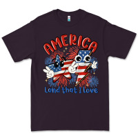 Plum america land that i love Premium Tee - MaliasSmallBusiness