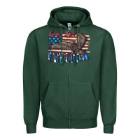 Sports Green Long live freedom 4th of july Zipper Hoodie - CowGirlArtShop