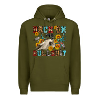 Army Green back on my bullshit western olivia Premium Hoodie - OliviaCreatesArt
