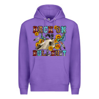 Purple back on my bullshit western olivia Premium Hoodie - OliviaCreatesArt
