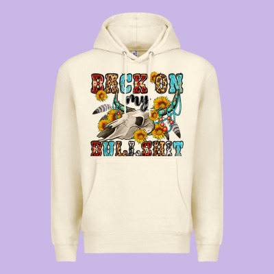 Back On My Bullshit Western Olivia Premium Hoodie Designed By Oliviacreatesart
