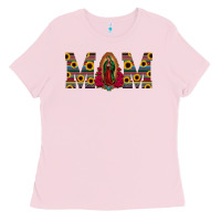 Bubblegum Pink mom lady of guadalupe  serape sunflower Ladies Tee - Jasminsmagicworld