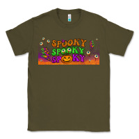 Army Green spooky  libbey glass Classic Tee - BundleAndBundleShop