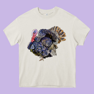 Bronze Turkey Heavy Core Tee Designed By Lillyallendesigns