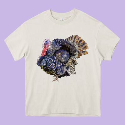 Bronze Turkey Heavy Core Tee Designed By Lillyallendesigns