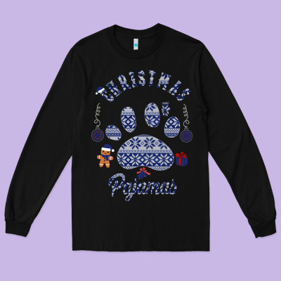 Christmas Pajamas Long Sleeve Tee Designed By Bettercallsaul