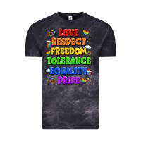 Cloud Black love respect freedom tolerance equality pride Vintage Tee - LillyAllenDesigns