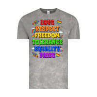 Cloud Rock love respect freedom tolerance equality pride Vintage Tee - LillyAllenDesigns