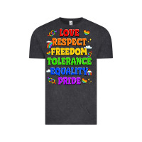 Vintage Black love respect freedom tolerance equality pride Vintage Tee - LillyAllenDesigns