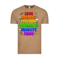 Vintage Coffee love respect freedom tolerance equality pride Vintage Tee - LillyAllenDesigns