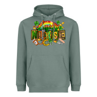 Sage lucky nurse  St. Patricks Day Heavyweight Hoodie - FaDigitalArtStudio