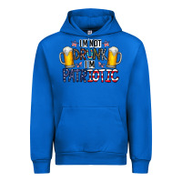 Cobalt I'm Not Drunk I'm Patriotic Urban Hoodie - CowhideDigitalArt