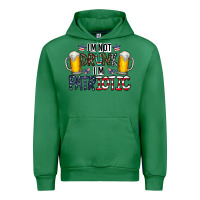 Emerald I'm Not Drunk I'm Patriotic Urban Hoodie - CowhideDigitalArt
