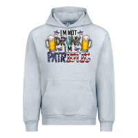 Heather Grey I'm Not Drunk I'm Patriotic Urban Hoodie - CowhideDigitalArt