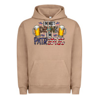 Pigment Burro I'm Not Drunk I'm Patriotic Urban Hoodie - CowhideDigitalArt