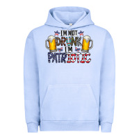 Pigment Grape Ice I'm Not Drunk I'm Patriotic Urban Hoodie - CowhideDigitalArt