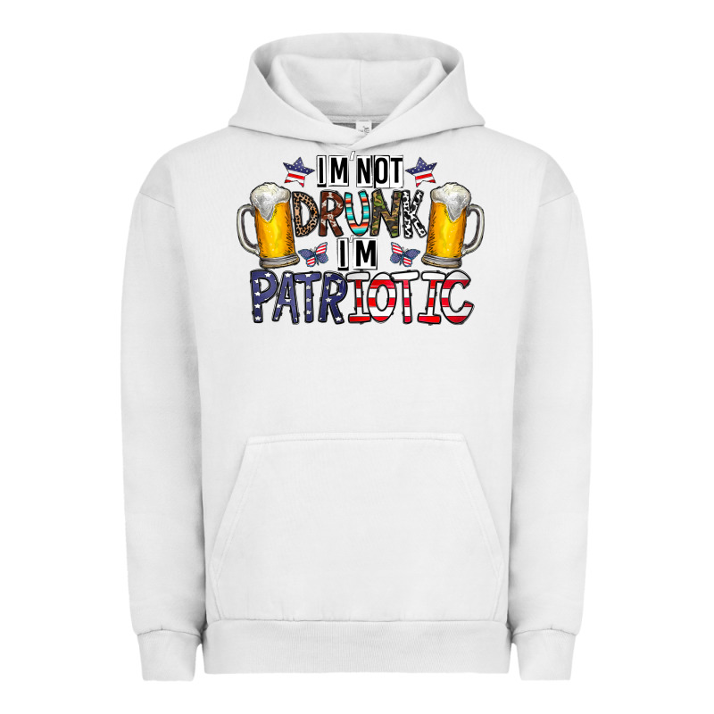 I'm Not Drunk I'm Patriotic Urban Hoodie by CowhideDigitalArt | Teevron