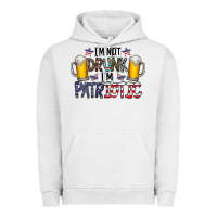 Pigment Lunar Rock I'm Not Drunk I'm Patriotic Urban Hoodie - CowhideDigitalArt