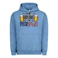 Pigment Pebble Blue I'm Not Drunk I'm Patriotic Urban Hoodie - CowhideDigitalArt