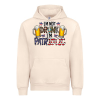 Sandshell I'm Not Drunk I'm Patriotic Urban Hoodie - CowhideDigitalArt