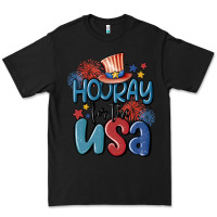 Black hooray for the usa Premium Tee - MaliasSmallBusiness