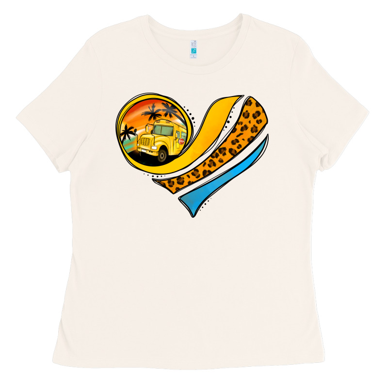 School Bus Heart Ladies Tee by Jasminsmagicworld | Teevron