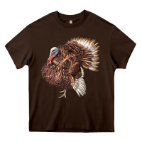 Chocolate Brown Bourbon Red Turkey Heavy Core Tee - LillyAllenDesigns