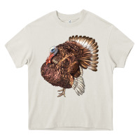 Cream Bourbon Red Turkey Heavy Core Tee - LillyAllenDesigns