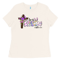 Bone easter he is risen matthew 28 6 Ladies Tee - Jasminsmagicworld