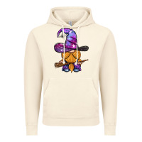 Vintage Artic witch gnome with broom Vintage Hoodie - BundleAndBundleShop