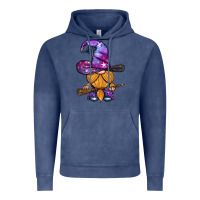 Vintage Denim witch gnome with broom Vintage Hoodie - BundleAndBundleShop