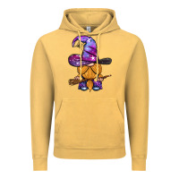 Vintage Mustard witch gnome with broom Vintage Hoodie - BundleAndBundleShop