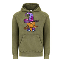Vintage Olive witch gnome with broom Vintage Hoodie - BundleAndBundleShop