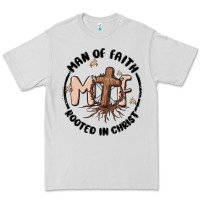 Dove Grey man of faith Premium Tee - MaliasSmallBusiness