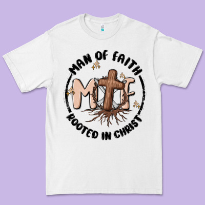 Man Of Faith Premium Tee Designed By Maliassmallbusiness
