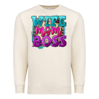 Sandshell wife mom boss Premium Sweatshirt - FaDigitalArtStudio
