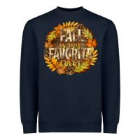 Navy Fall Is My Favorite Color Heavyweight Sweatshirt - texasbilliewilder