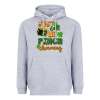 Heather Grey Just call me pinch charming St. Patricks Day Heavyweight Hoodie - FaDigitalArtStudio