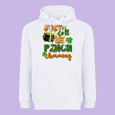 Just Call Me Pinch Charming St. Patricks Day Heavyweight Hoodie Designed By Fadigitalartstudio